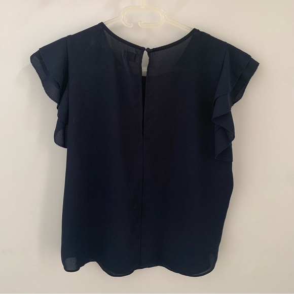 Aritzia Sunday Best O’Hara Top Size M, Navy - Picture 5 of 8
